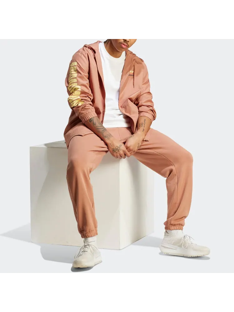 Куртка adidas originals Graphic Planet Windbreaker Jacket 'Clay Strata' — изображение 4 из 4, розовый
