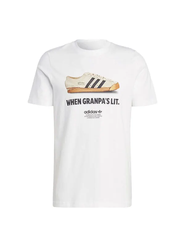 Футболка adidas originals Graphics New Age T-shirt 'White' — изображение 1 из 4, белый