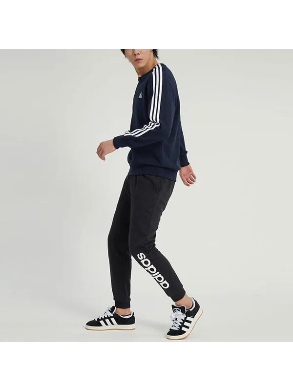 Рубашка Essentials французский трикотаж 3 полоски свитшот Adidas — изображение 2 из 4, белый