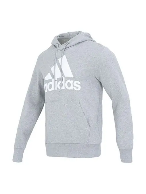 Толстовка adidas Essentials French Terry Big Logo Hoodie 'Grey' — изображение 1 из 4, серый