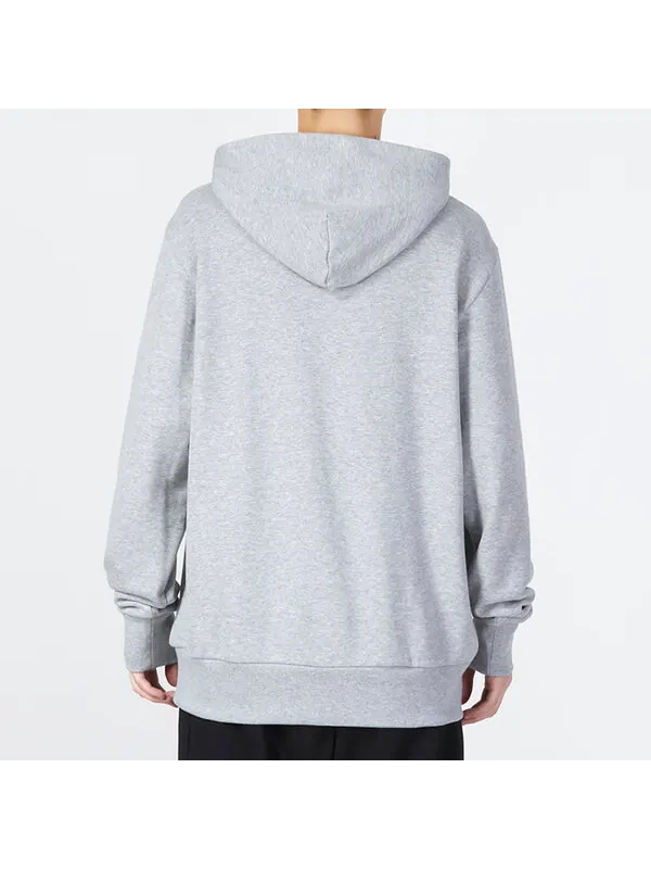 Толстовка adidas Essentials French Terry Big Logo Hoodie 'Grey' — изображение 4 из 4, серый