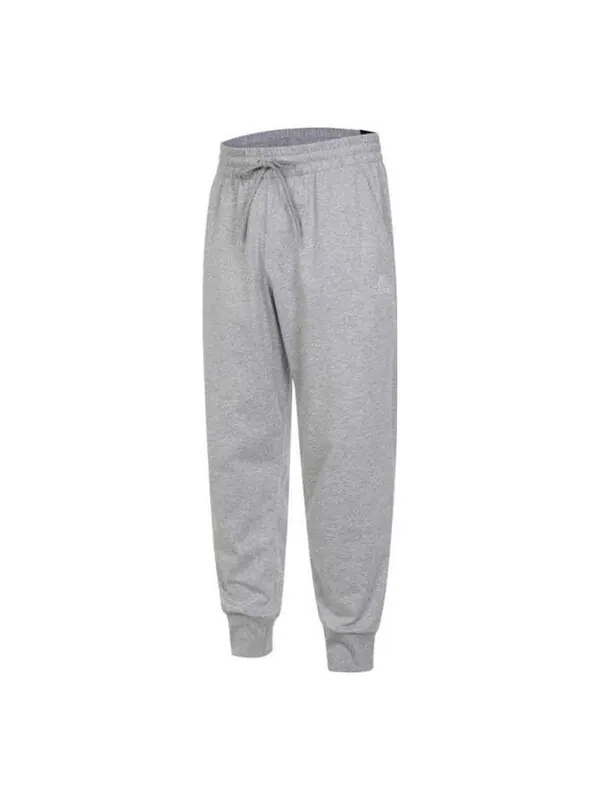 Брюки Essentials одинарные трикотажные брюки с зауженными манжетами Adidas — изображение 1 из 4, серый