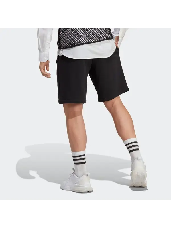 Шорты все szn шорты из французского трикотажа Adidas — изображение 3 из 4, черный