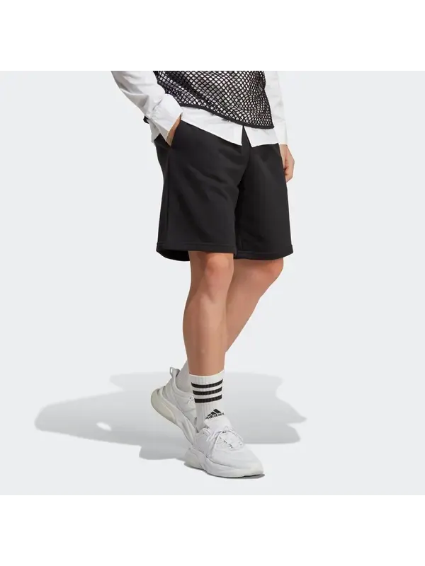 Шорты все szn шорты из французского трикотажа Adidas — изображение 4 из 4, черный