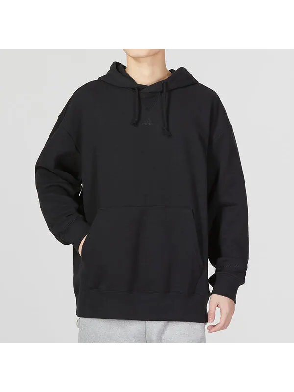 Толстовка adidas ALL SZN French Terry Hoodie 'Black' — изображение 3 из 4, черный