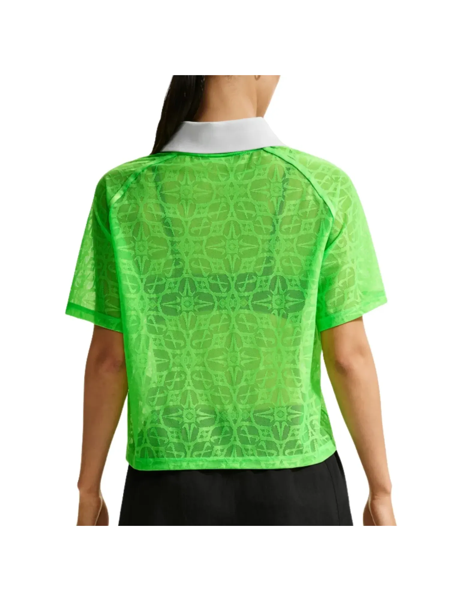 Классическая свободная футболка Nike Sportswear на шнуровке — изображение 2 из 2, зеленый