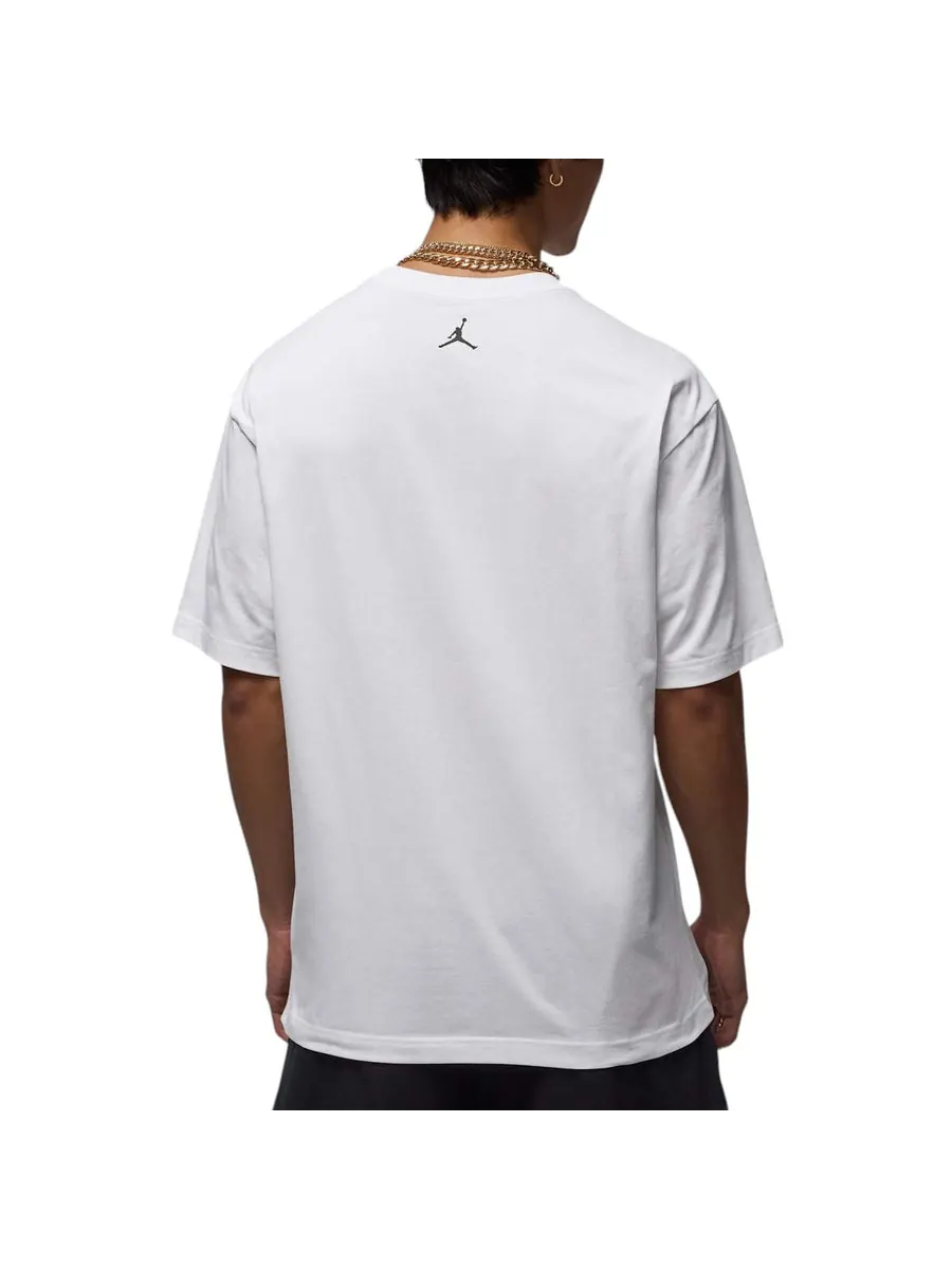 Футболка Air Jordan Goat T-shirt 'White Black' — изображение 2 из 2, белый