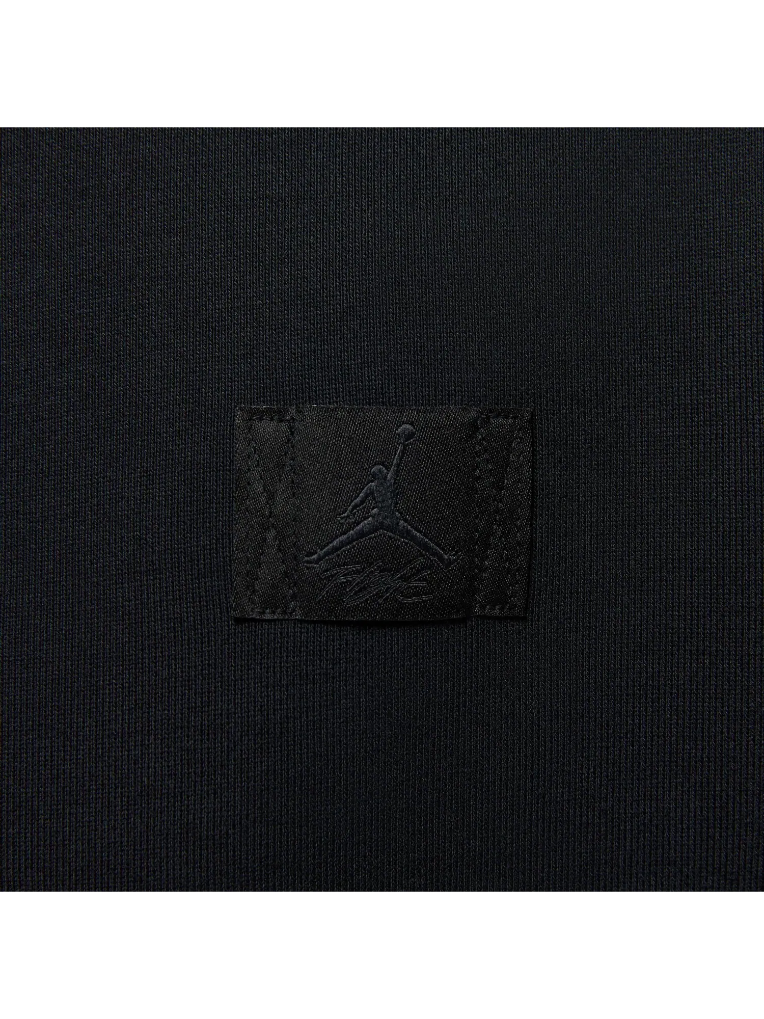 Толстовка Air Jordan Flight Fleece средней длины с круглым вырезом, черная, IF1007-010 — изображение 4 из 5, черный