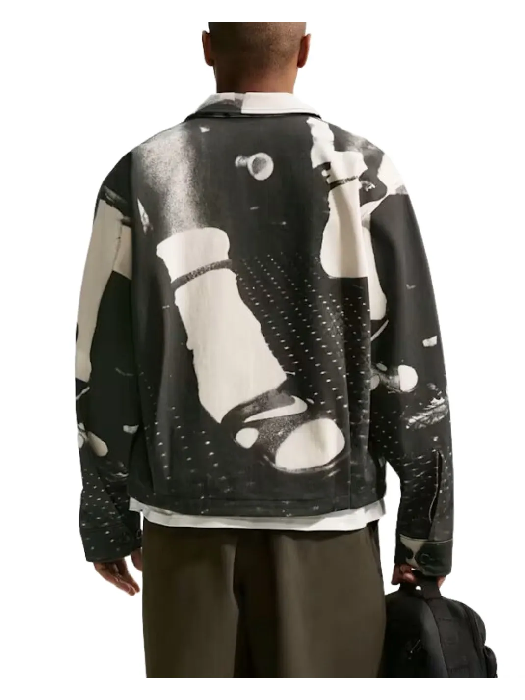 Спортивная куртка Nike Life Field Sport Jacket — изображение 2 из 2, черный/белый