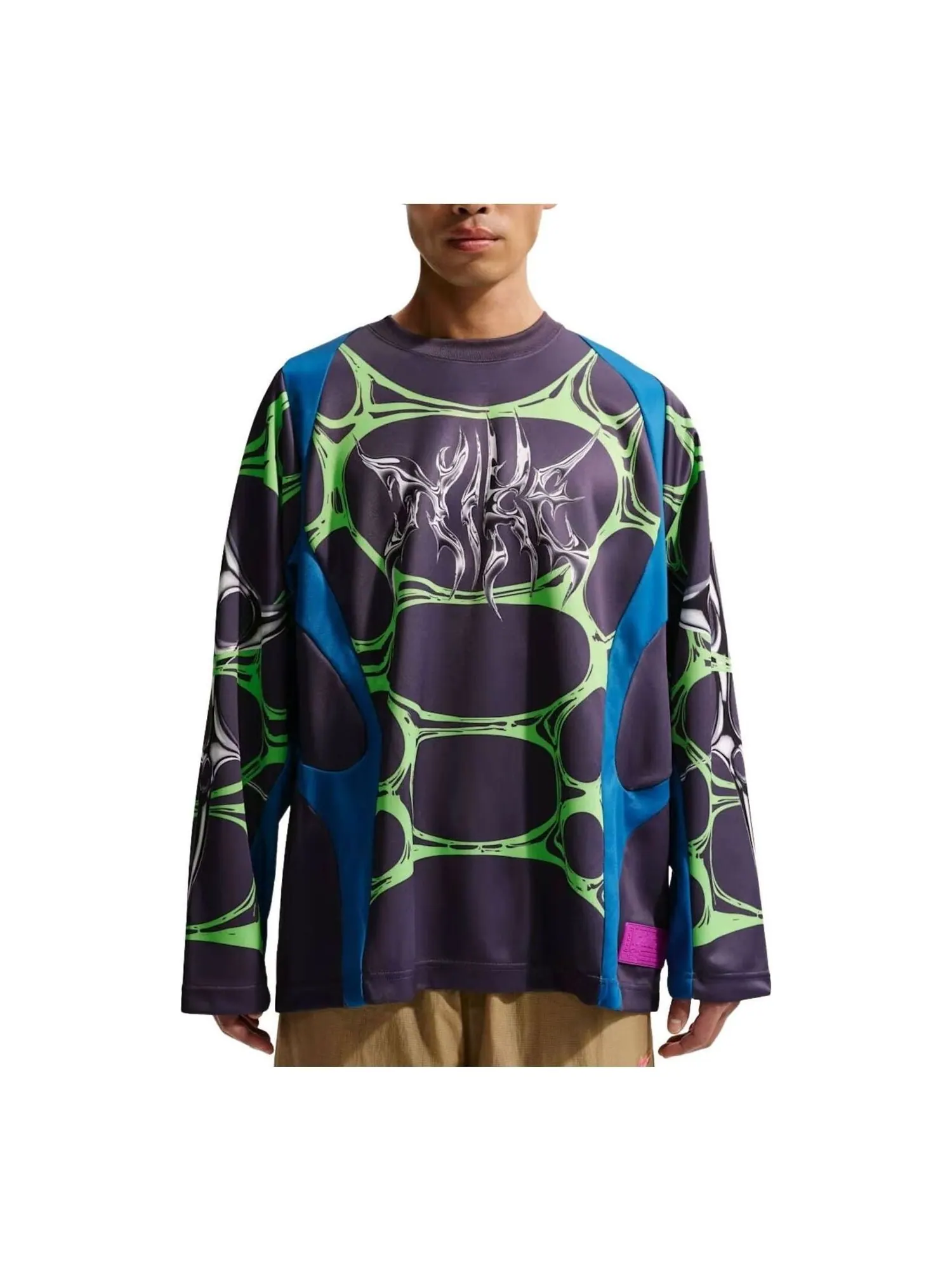 Футболка Nike Project FROG Jelly Cage 'Brilliant Blue Dark Raisin Vivid Purple' — изображение 1 из 2, синий/темный/фиолетовый
