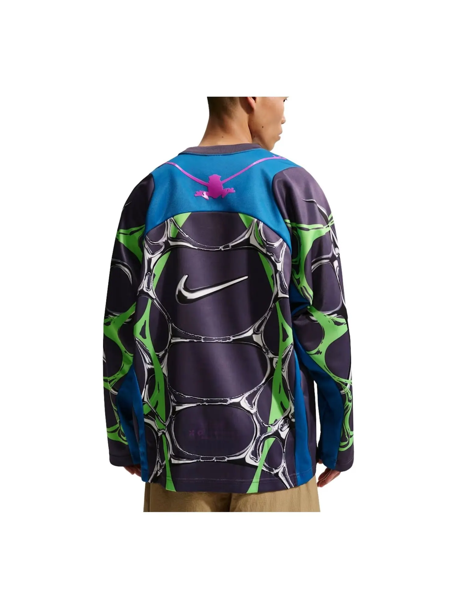 Футболка Nike Project FROG Jelly Cage 'Brilliant Blue Dark Raisin Vivid Purple' — изображение 2 из 2, синий/темный/фиолетовый