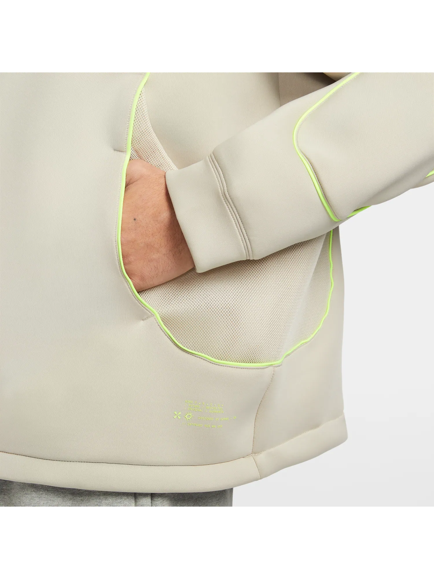 Худи Nike FW25 Project FROG — изображение 4 из 6, бежевый