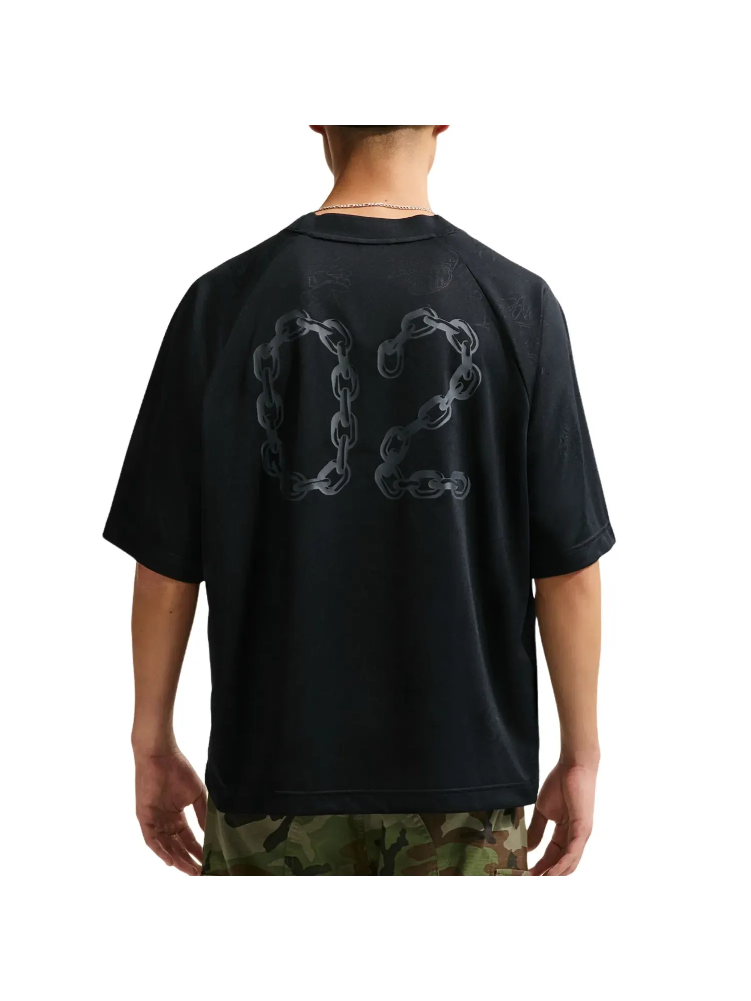 Футболка для скейтбординга Nike SB Jacquard, черная, IF1303-010 — изображение 2 из 2, черный