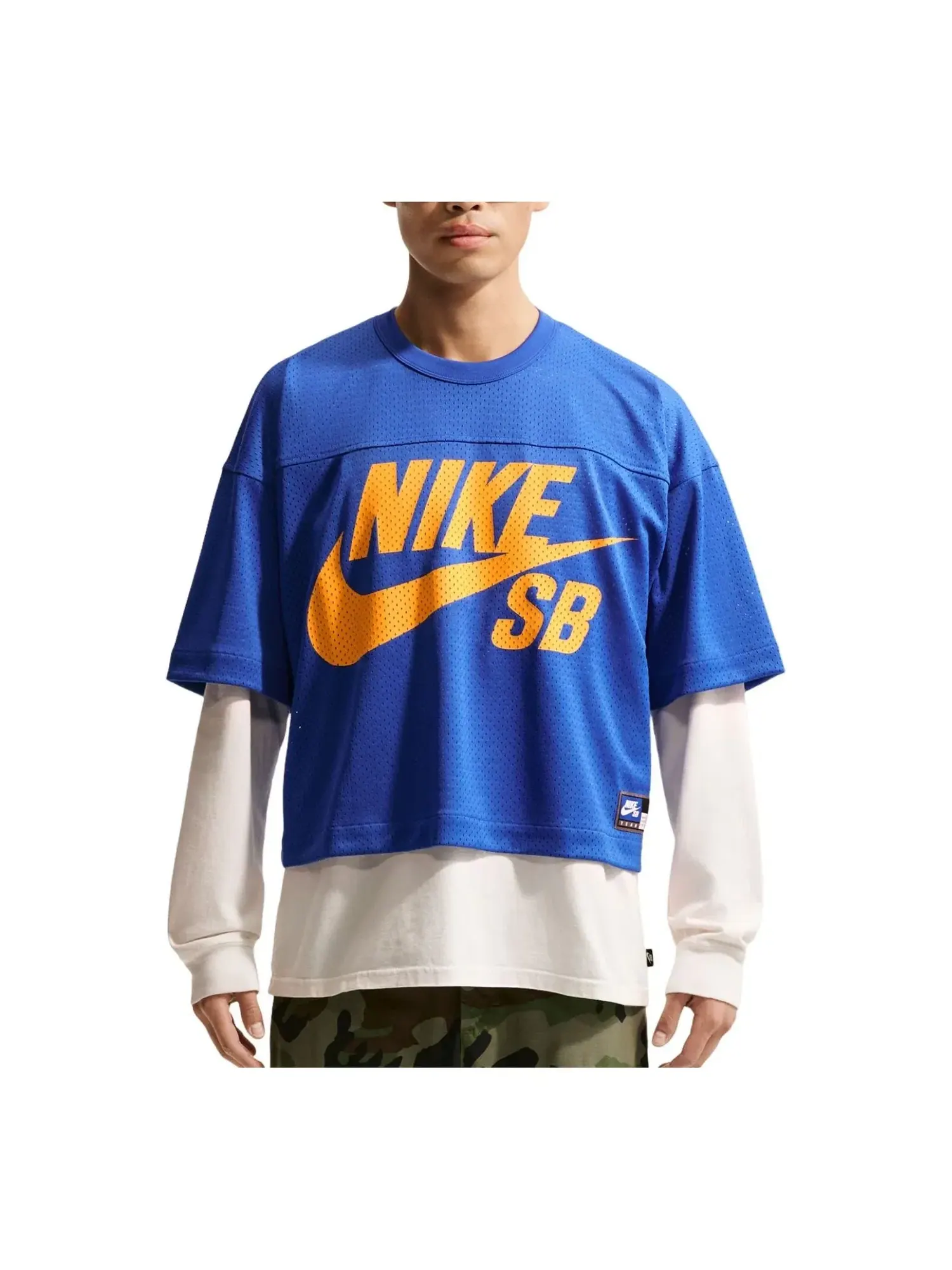Футболка для скейтбординга Nike SB Football Shirt Skate Top 'Game Royal' IF1349-480 — изображение 1 из 2, синий