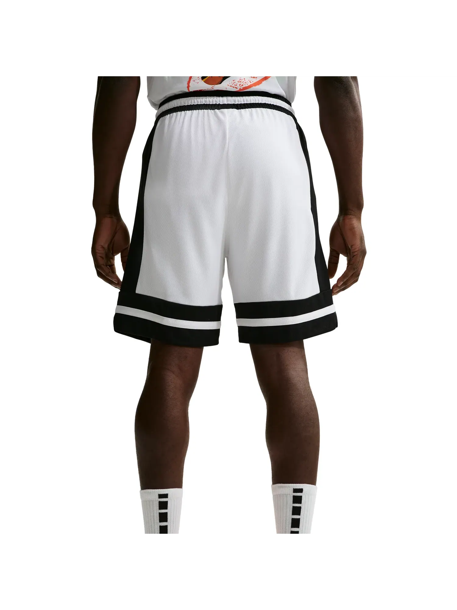 Шорты Nike Dri-FIT Game Classic 8" 'Бело-черные' IF1593-101 — изображение 2 из 2, белый