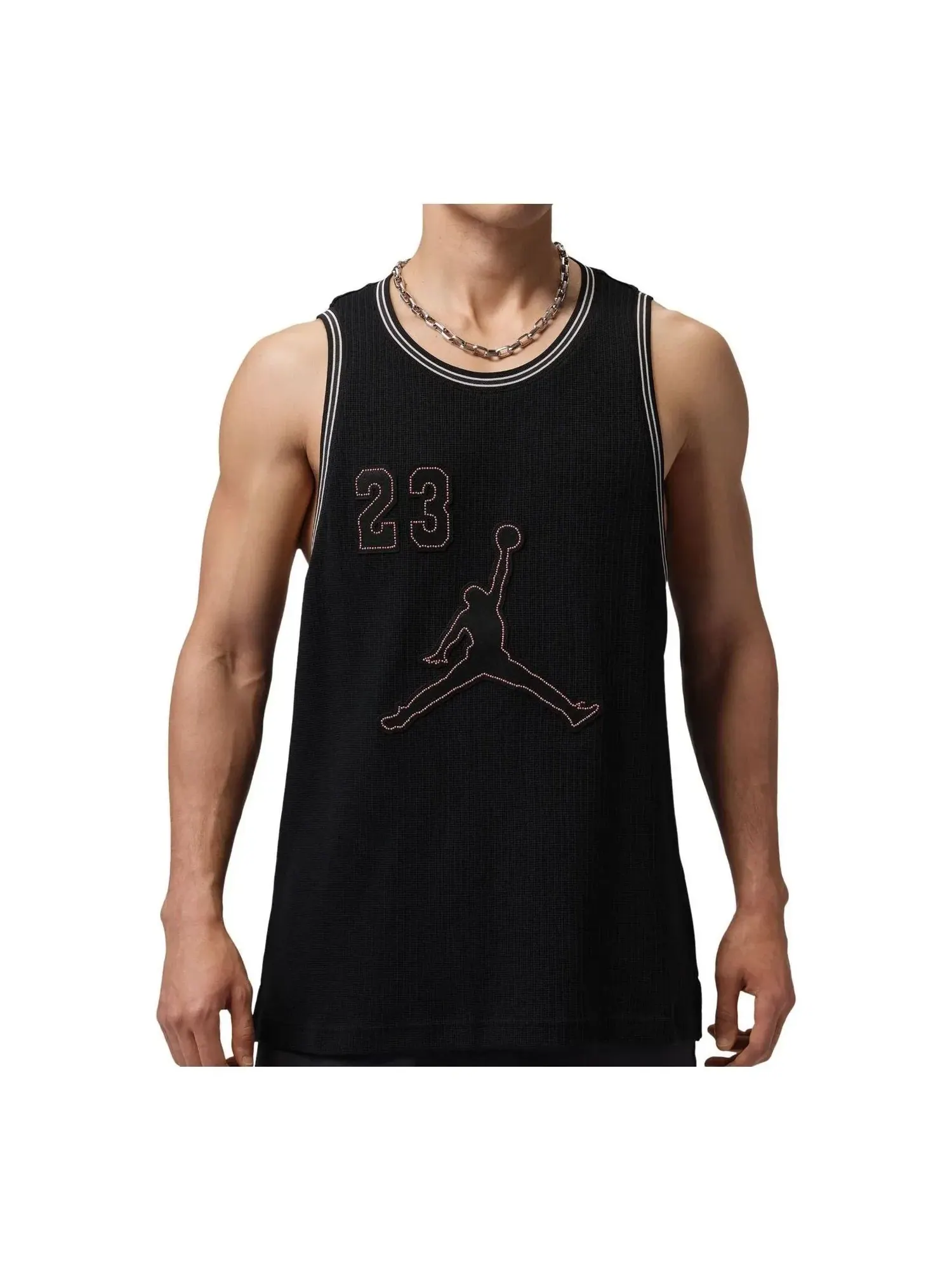 Вязаная майка Jordan Brooklyn Festival 'Black Pale Ivory' IF1953-010 — изображение 1 из 2, черный