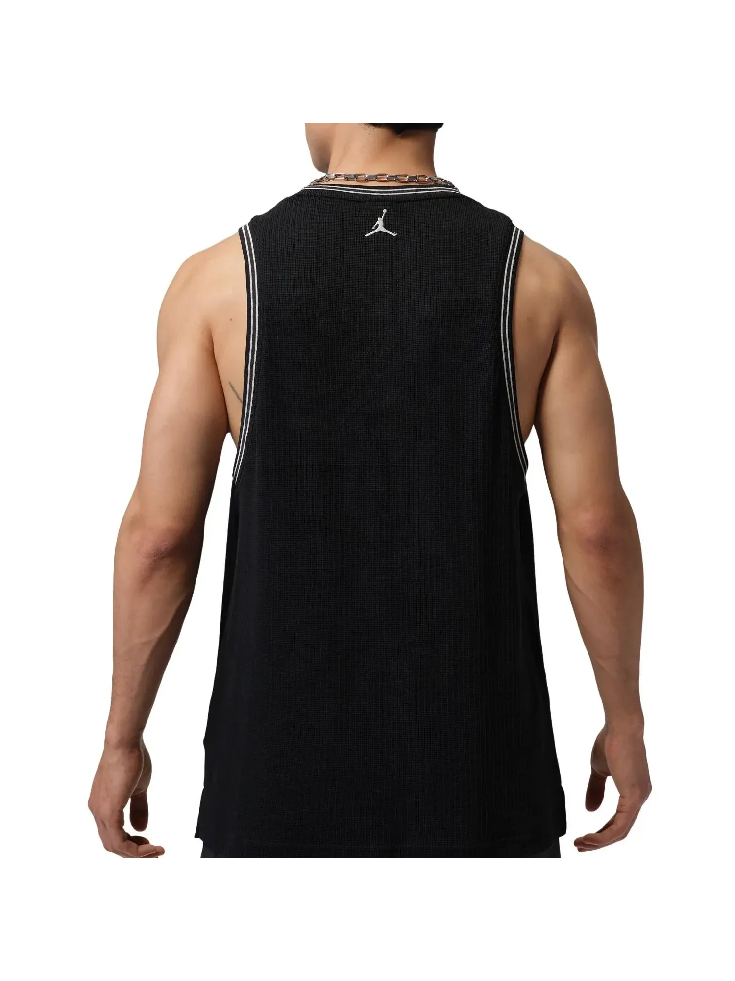 Вязаная майка Jordan Brooklyn Festival 'Black Pale Ivory' IF1953-010 — изображение 2 из 2, черный