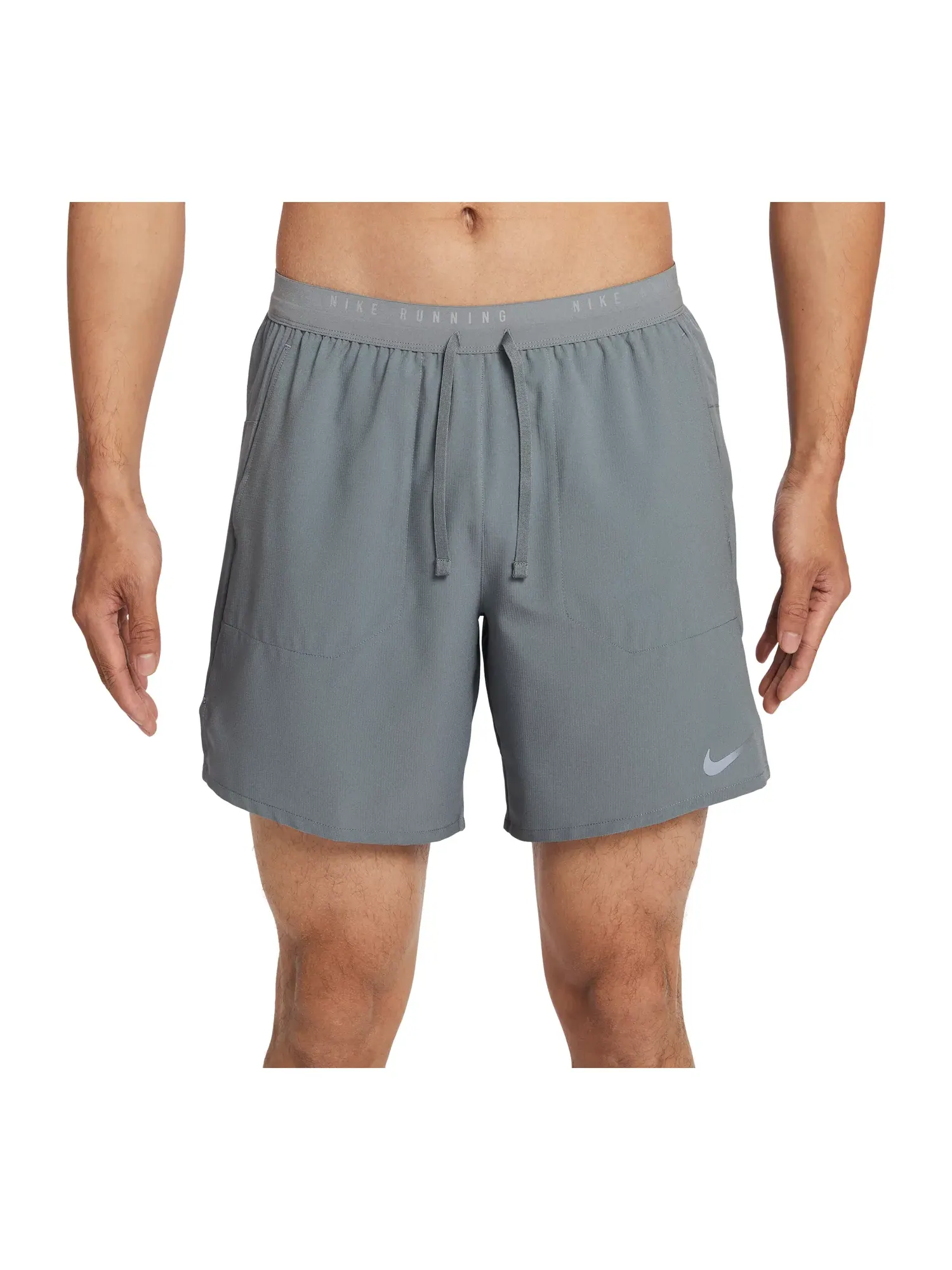 Мужские беговые шорты с длиной 7 дюймов и подкладкой Nike Stride Dri-FIT — изображение 1 из 6, серый