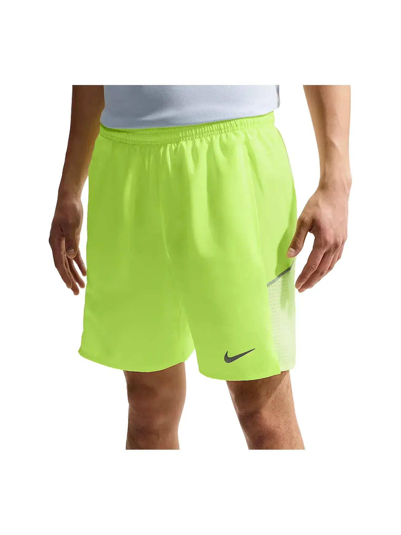 Мужские шорты для бега с принтом Nike Miler Dri-FIT 7-дюймовые — изображение 1 из 2, желтый