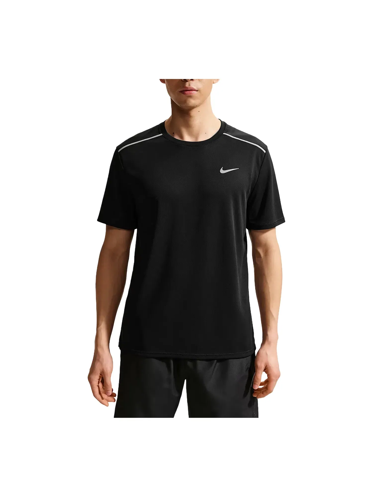 Мужская футболка Nike Miler Dri-FIT UV Protection — изображение 1 из 4, черный