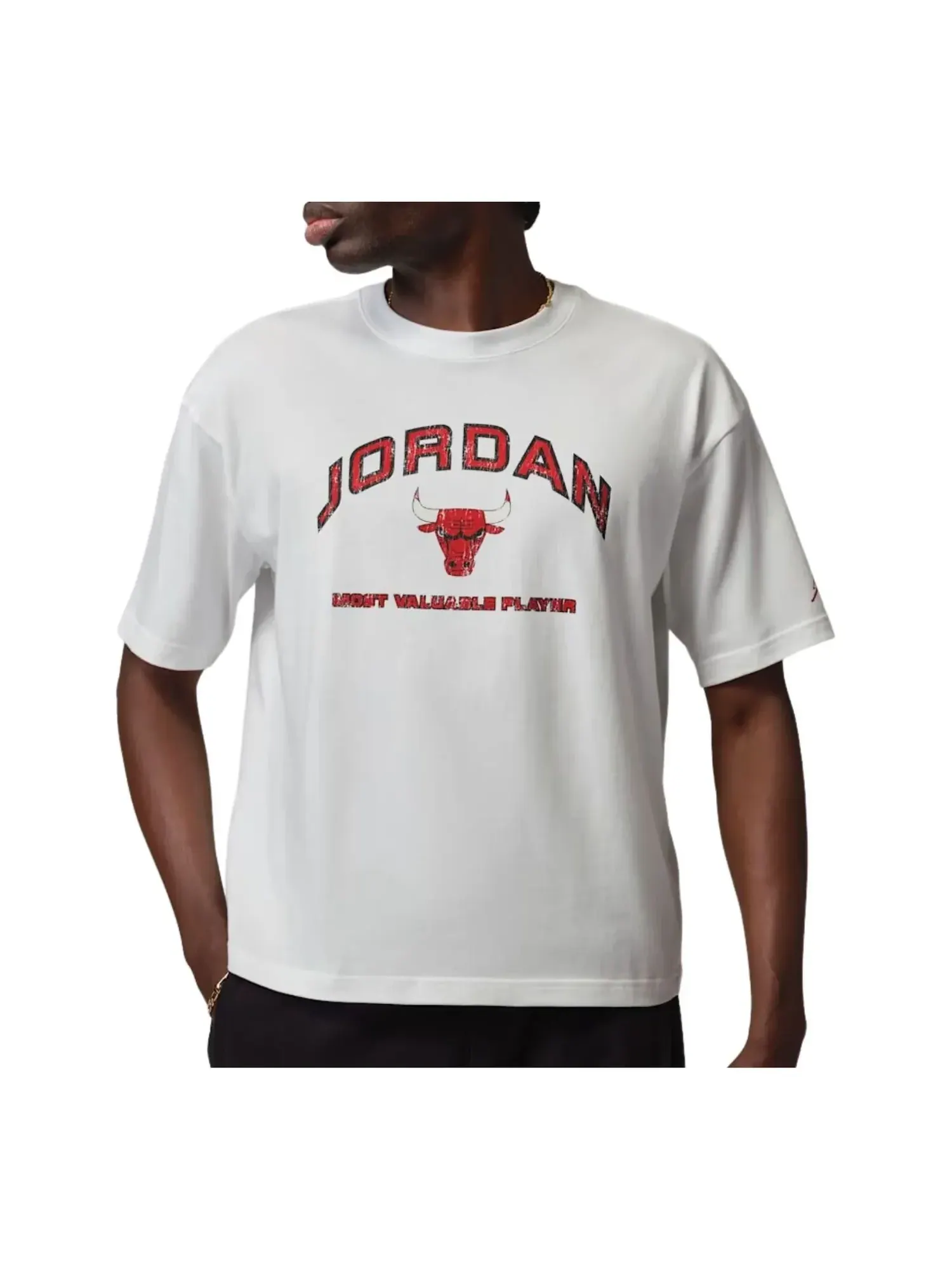 Футболка Jordan Flight Essentials Boxy Graphic T-Shirt 'White University Red' — изображение 1 из 2, белый