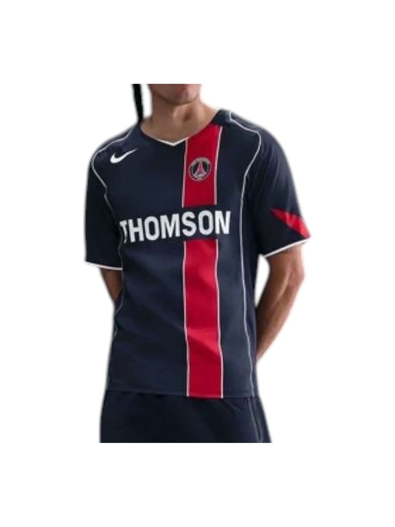 Футболка Nike x Paris Saint Germain 2004 Total 90 Reissue Replica T-Shirt 'Midnight Navy University Red' — изображение 1 из 2
