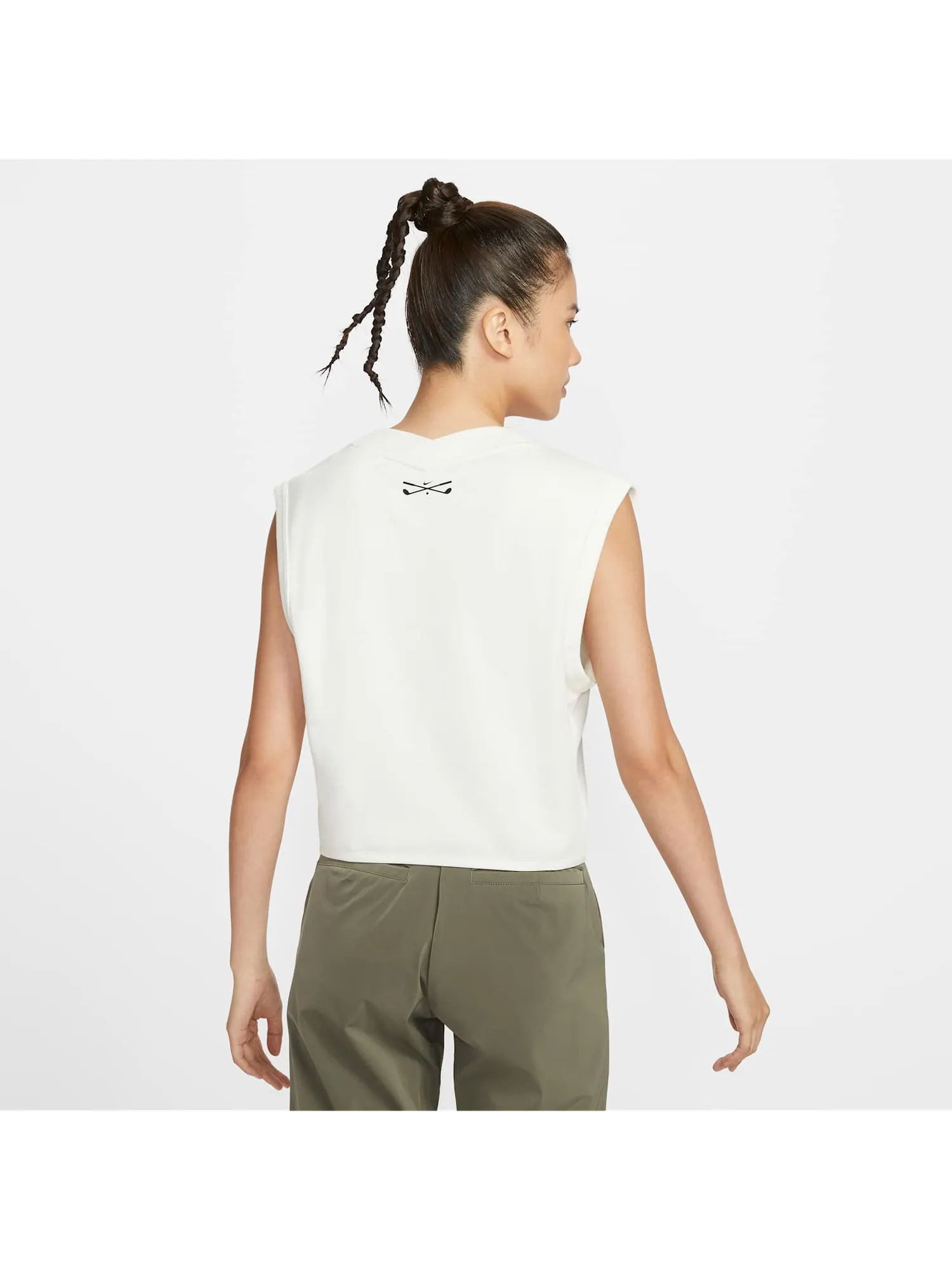 Жилет (WMNS) Nike V-Neck Golf Vest 'Sail' — изображение 2 из 5, белый