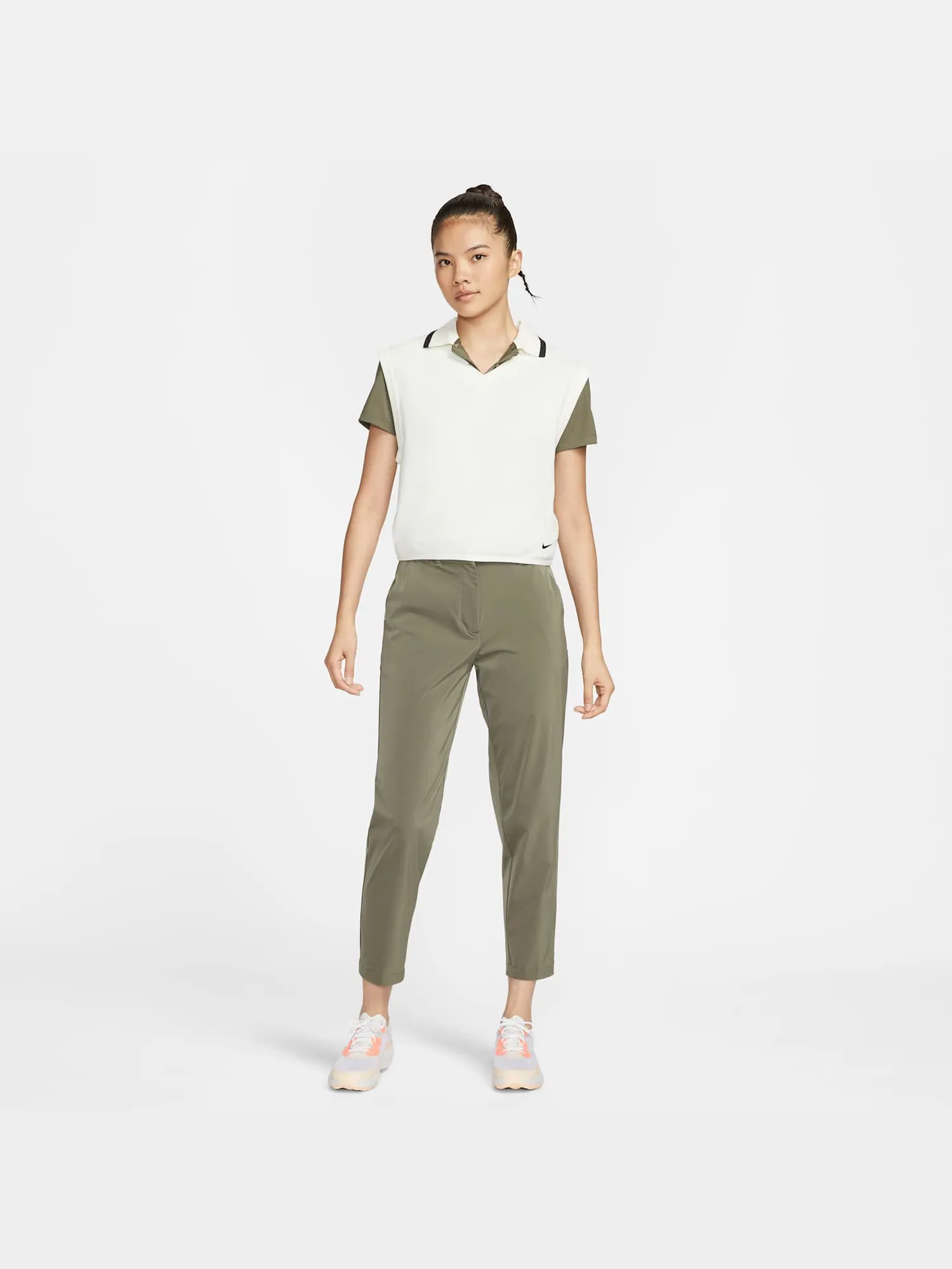 Жилет (WMNS) Nike V-Neck Golf Vest 'Sail' — изображение 4 из 5, белый