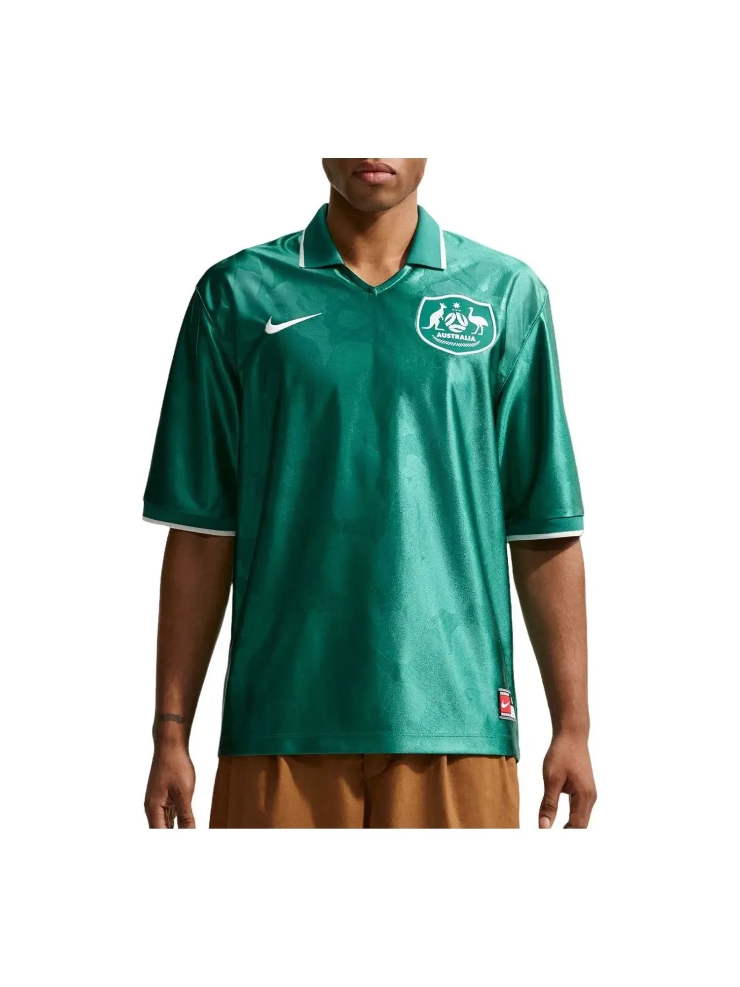 Мужская футболка Nike Dri-FIT с принтом Australia Energy модель Mystic Green Sail — изображение 1 из 3, зеленый