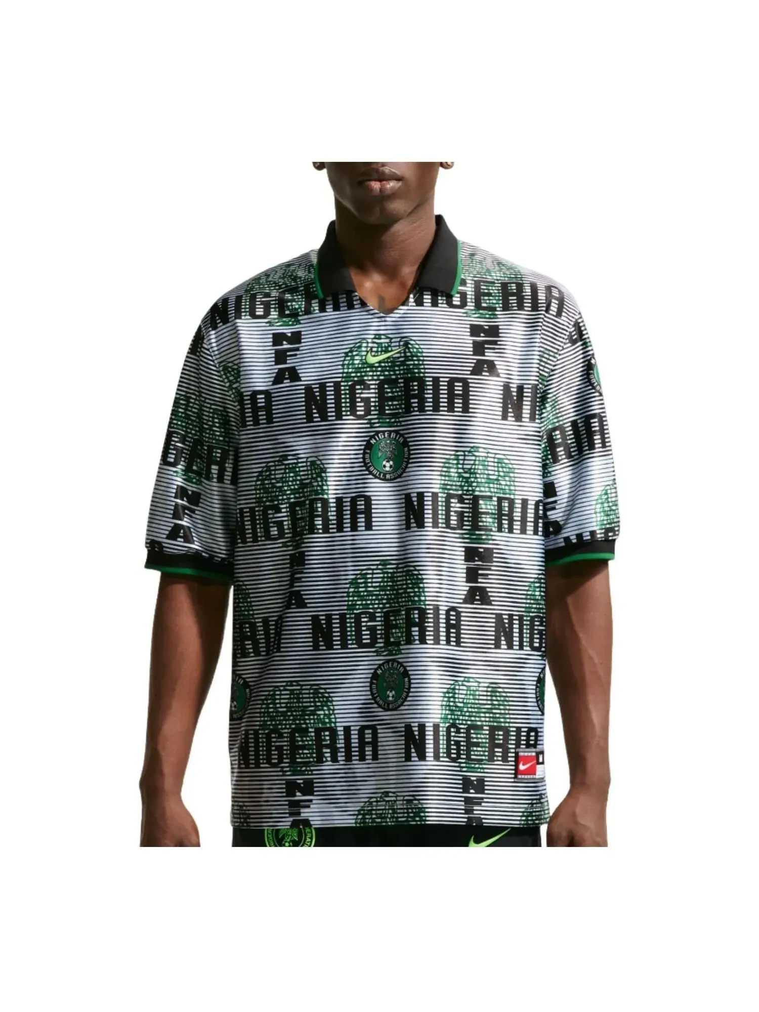 Мужская футболка с принтом Nike Nigeria Energy Dri-FIT — изображение 1 из 3, белый