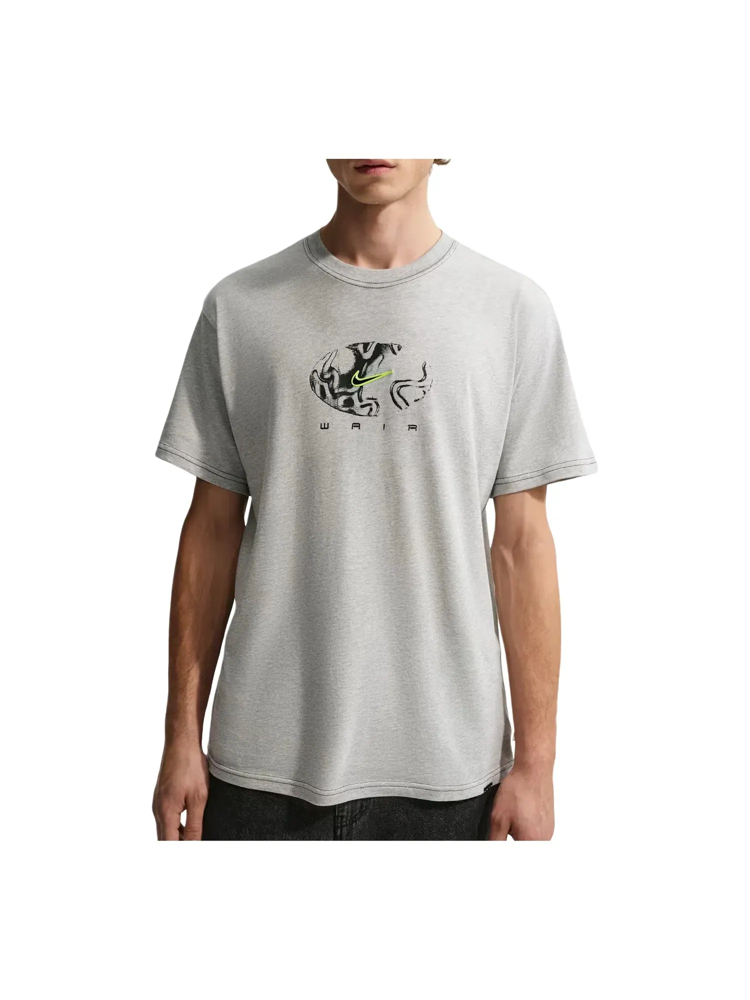 Мужская футболка с коротким рукавом Nike SB Skate T-Shirt Grey Heather — изображение 1 из 4, серый