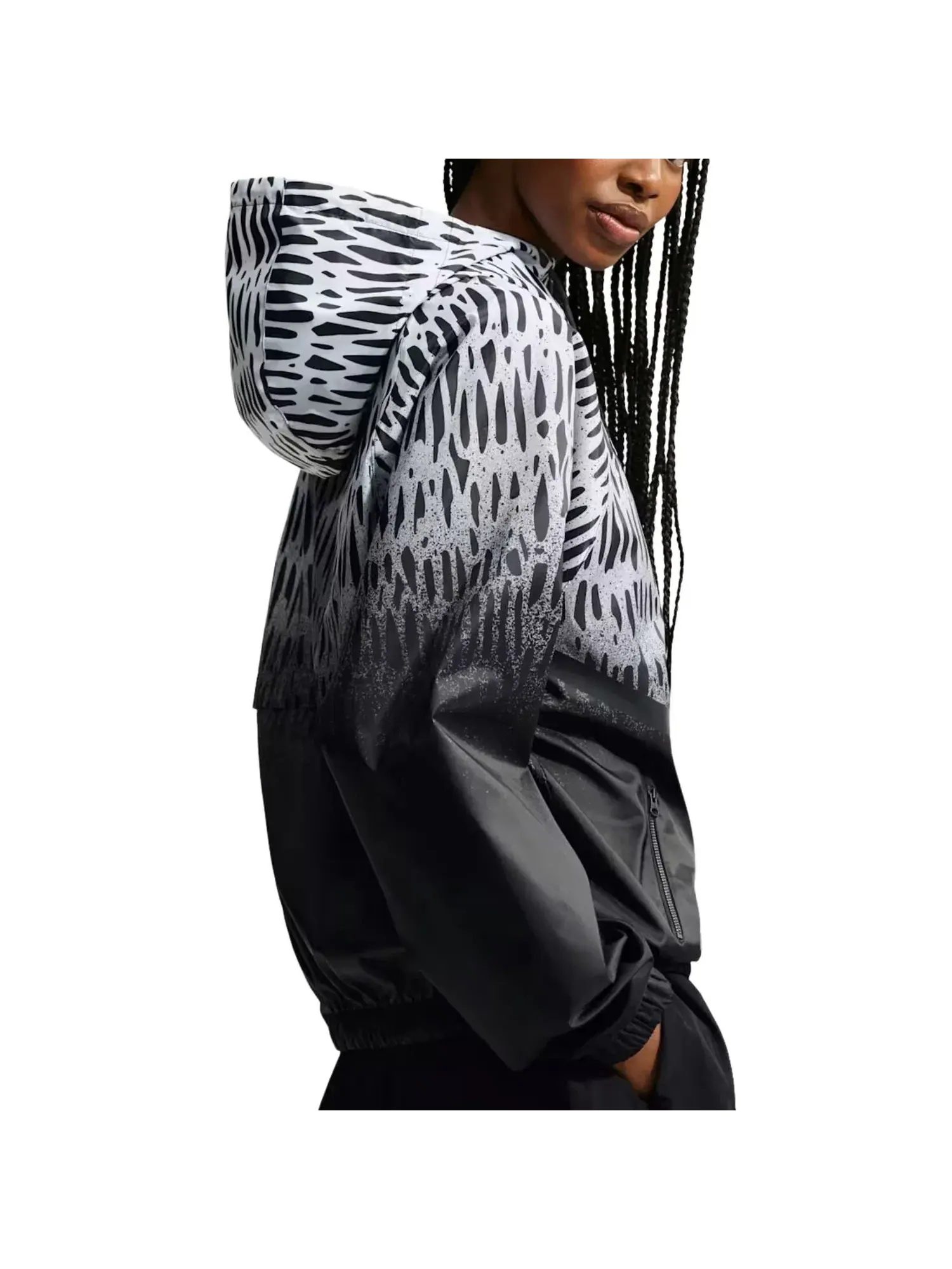 Мужская куртка с принтом Nike x Nigeria x Slawn Cryoshot Anthem Jacket — изображение 2 из 2, черный