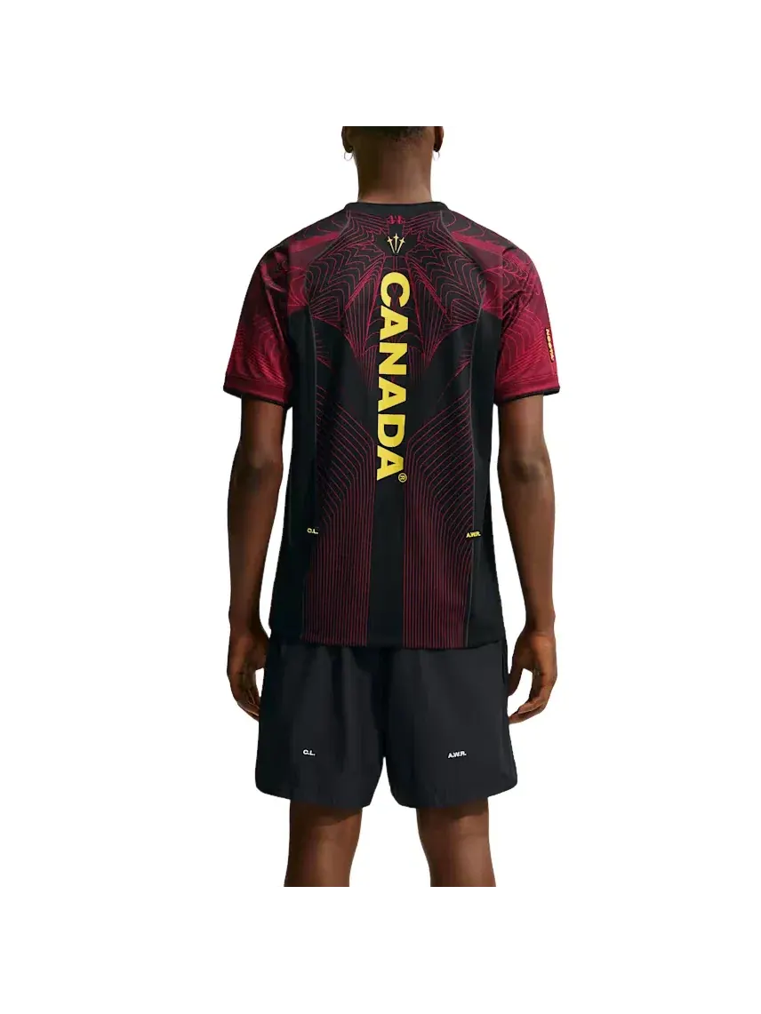 Мужская футболка с принтом Nike Canada x Nocta T-Shirt Black University Red — изображение 3 из 4, черный