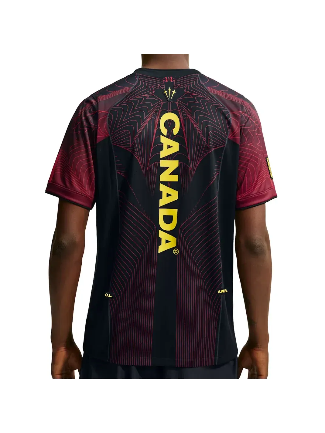 Мужская футболка с принтом Nike Canada x Nocta T-Shirt Black University Red — изображение 4 из 4, черный