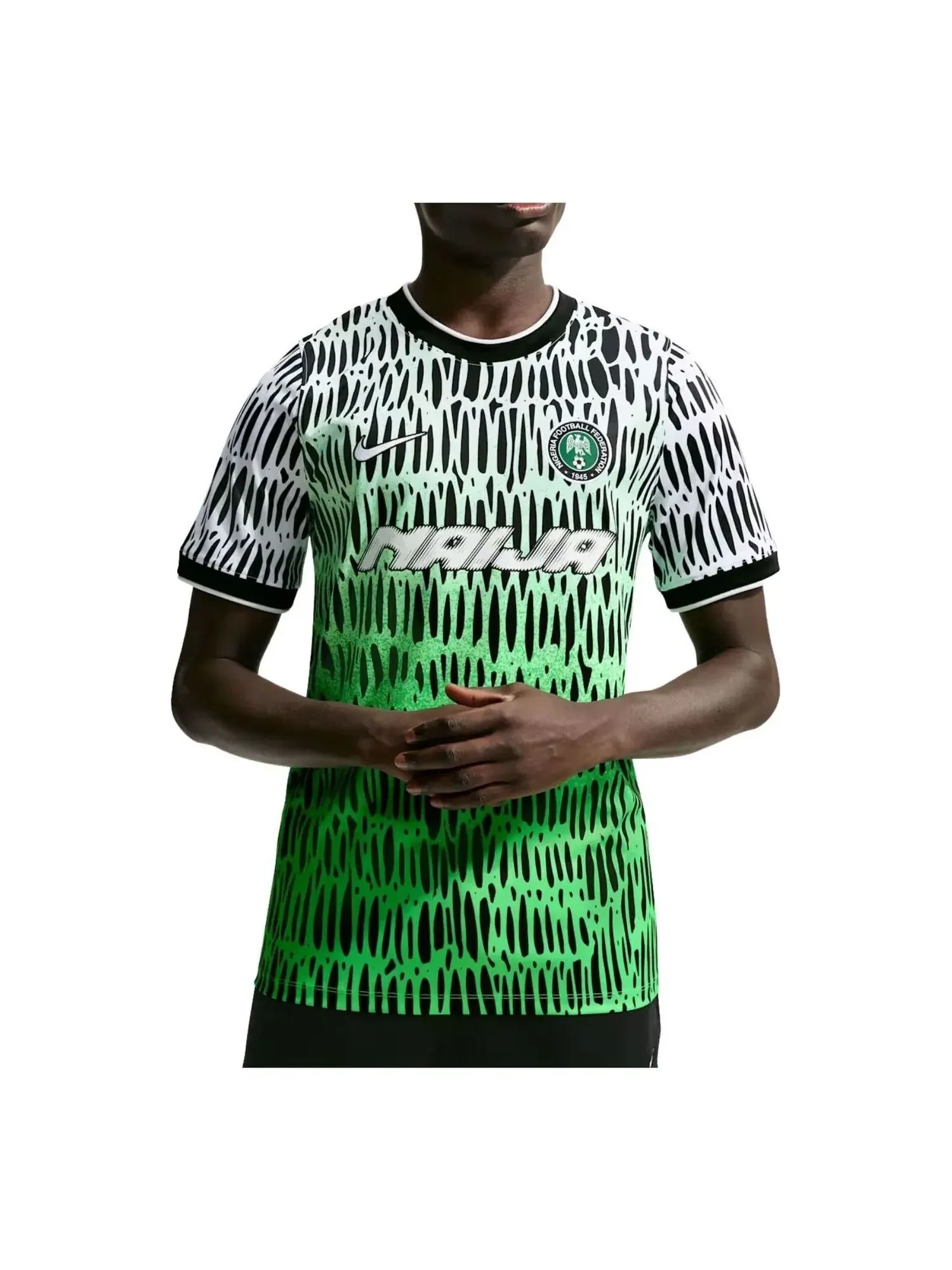 Мужская футболка с принтом Nike x Nigeria x Slawn Dri-FIT Academy Pro T-Shirt — изображение 1 из 2, черный
