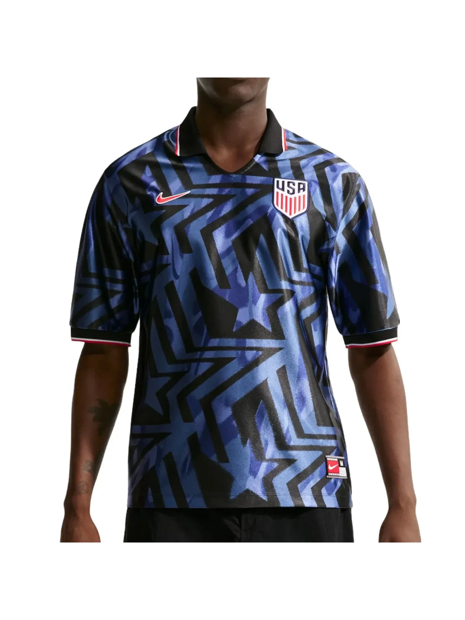 Мужская футболка Dri-FIT с принтом Nike USMNT Energy — изображение 2 из 3, темно-синий