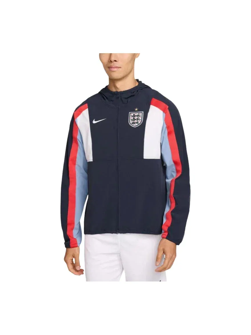 Мужская куртка Nike England Energy Dri-FIT Woven Jacket Obsidian Work Blue Speed Red — изображение 1 из 2, синий