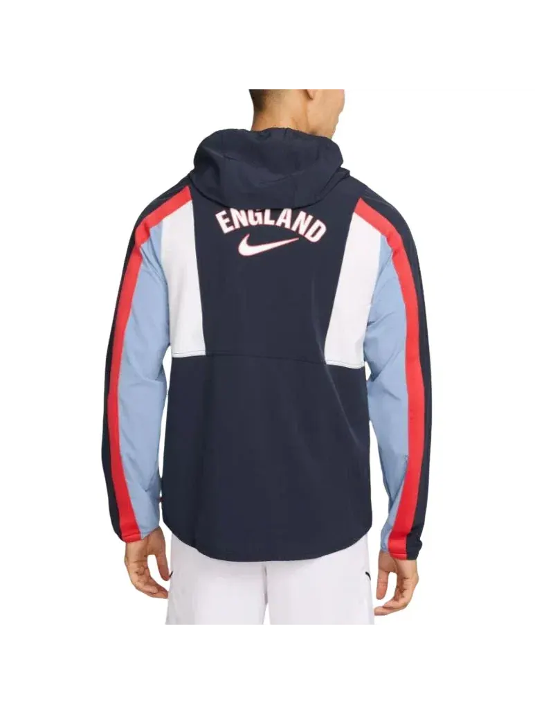 Мужская куртка Nike England Energy Dri-FIT Woven Jacket Obsidian Work Blue Speed Red — изображение 2 из 2, синий