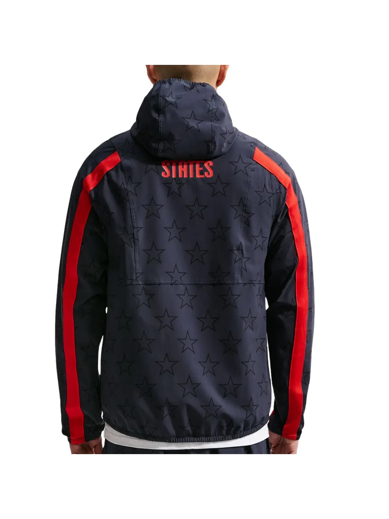 Мужская куртка Nike USMNT Energy Dri-FIT Woven Jacket Dark Obsidian University Red — изображение 2 из 3, синий