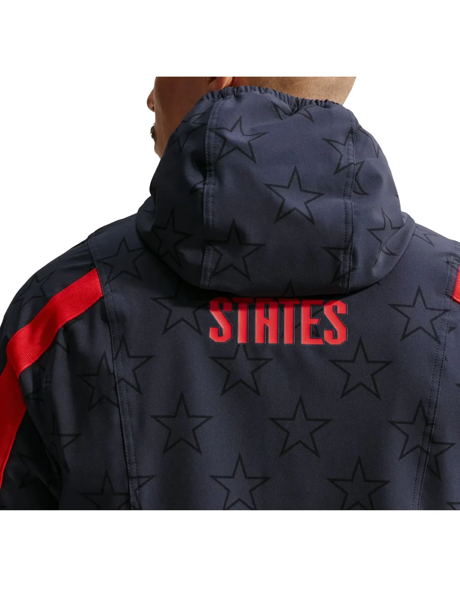 Мужская куртка Nike USMNT Energy Dri-FIT Woven Jacket Dark Obsidian University Red — изображение 3 из 3, синий