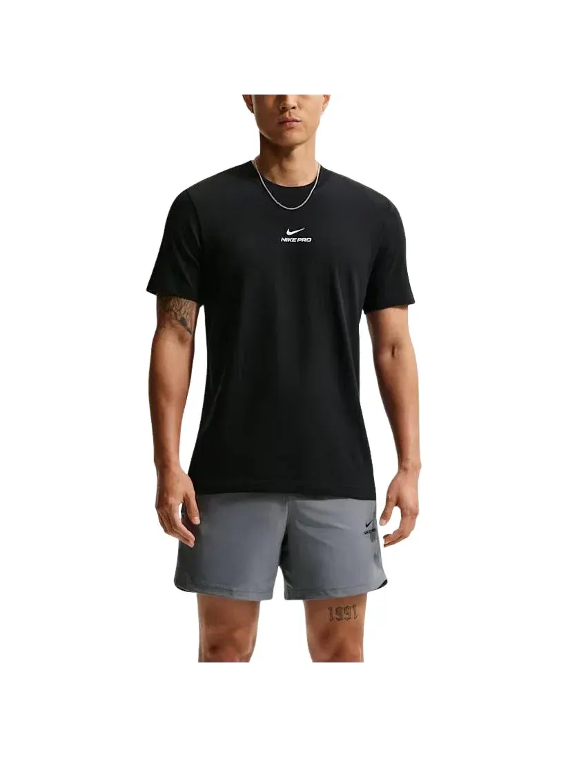 Мужская футболка Nike Pro Dri-Fit — изображение 2 из 3, черный
