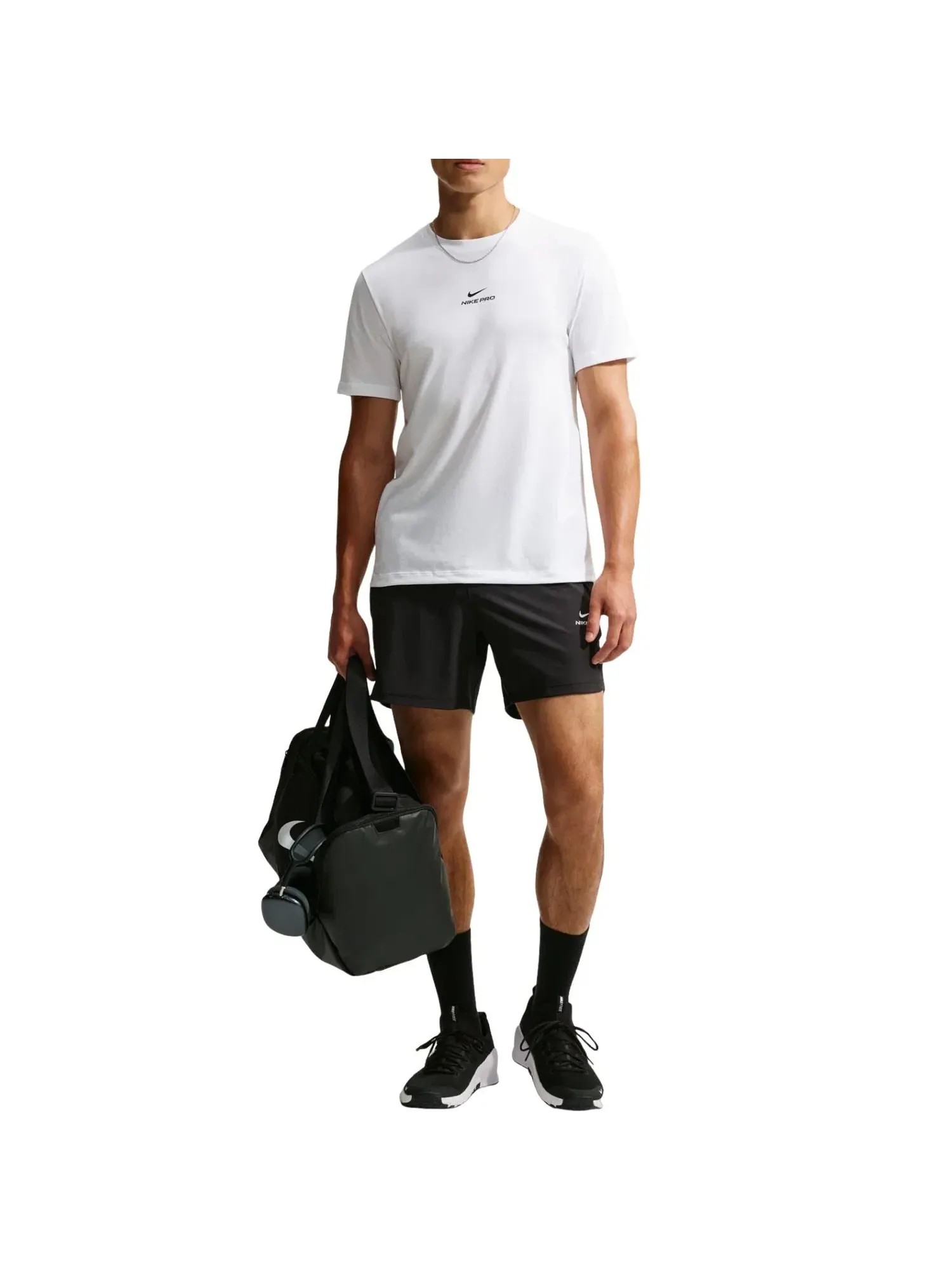 Мужская футболка Nike Pro Dri-Fit — изображение 2 из 3, белый