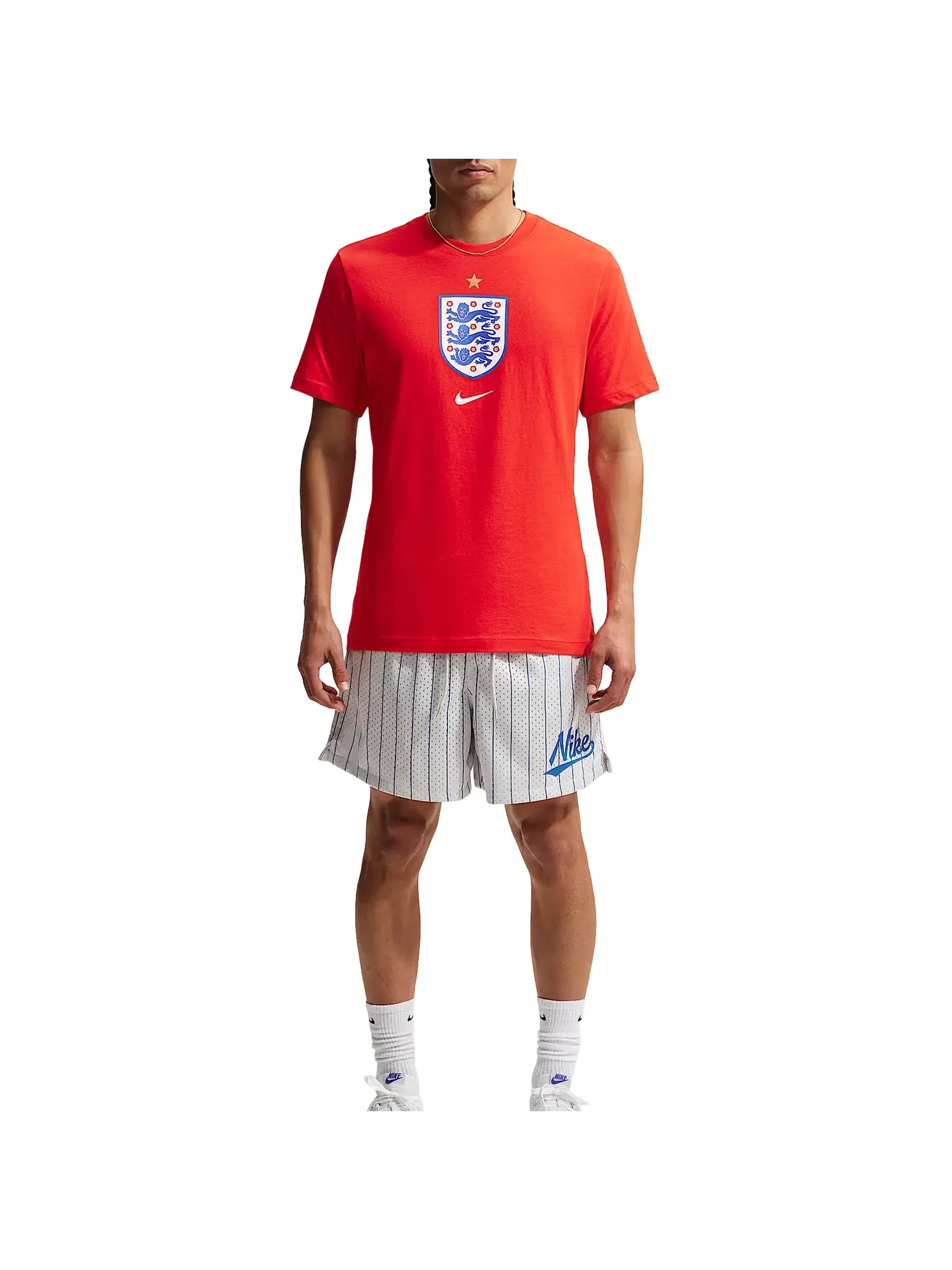 Мужская футболка Nike x England Soccer 'Challenge Red' — изображение 2 из 3, красный