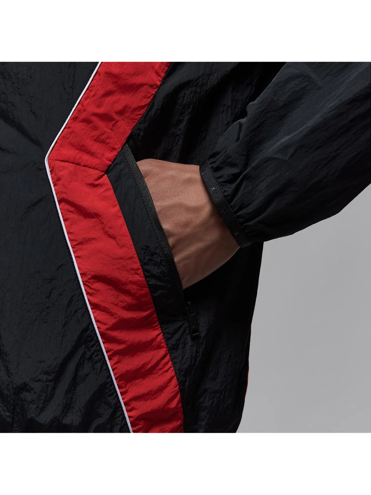 Куртка Air Jordan Brooklyn Draft Jacket 'Black Gym Red' — изображение 4 из 5, черный