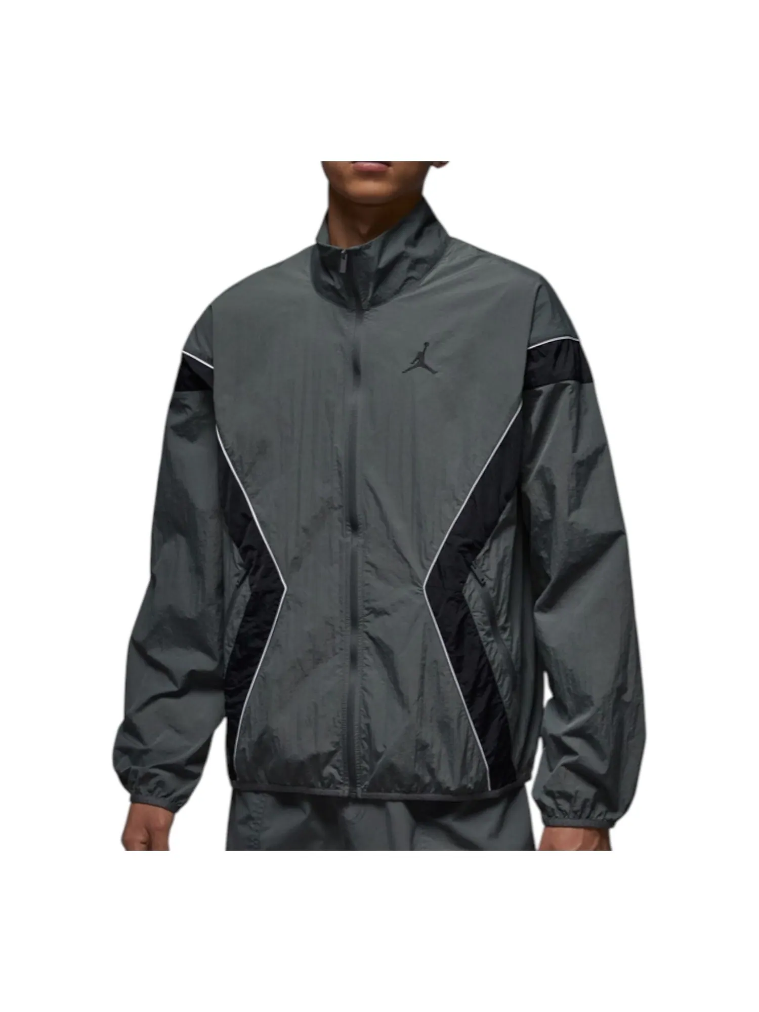 Куртка Air Jordan Brooklyn Draft Jacket 'Iron Grey Black' — изображение 1 из 5, серый