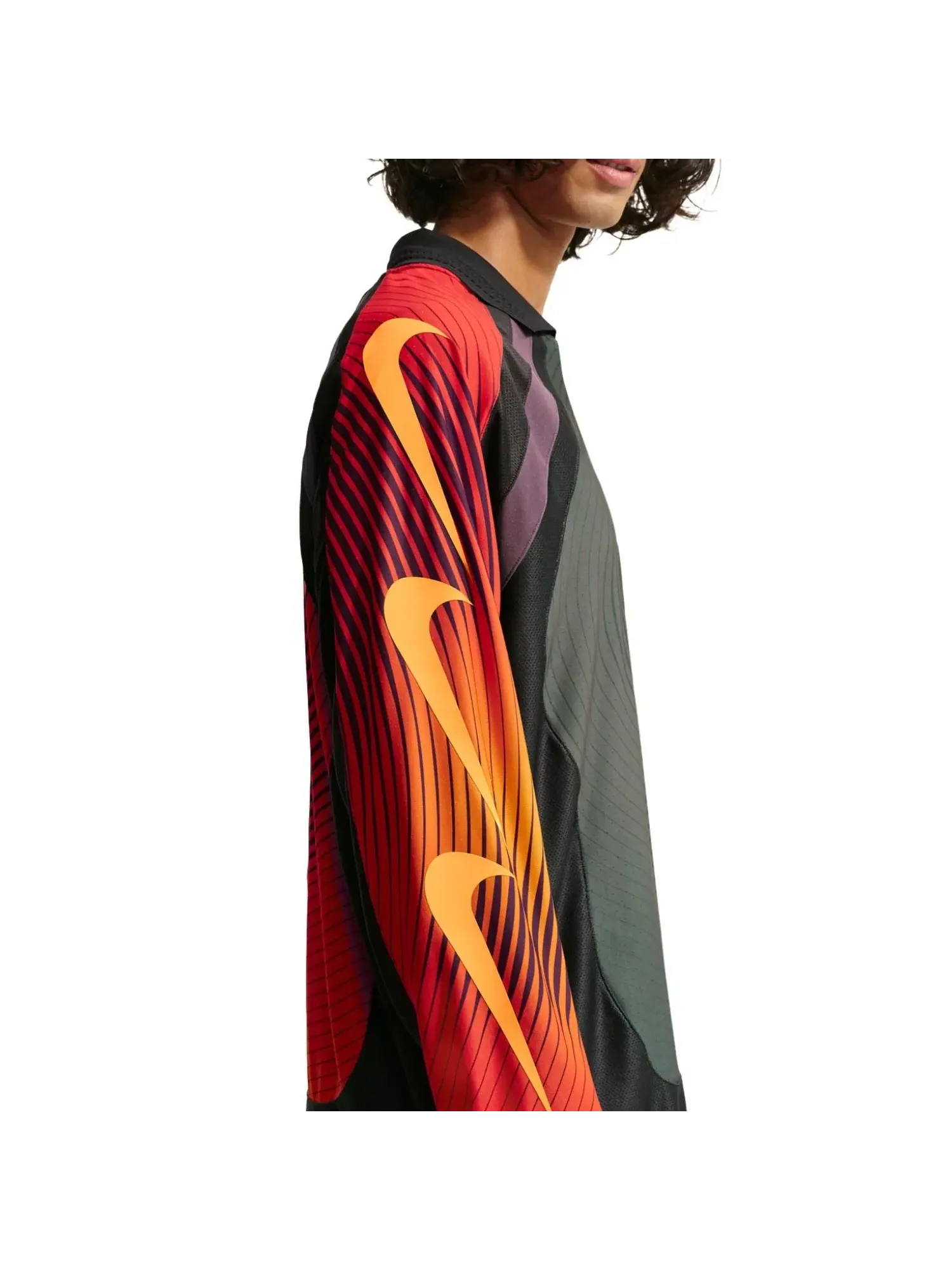 Мужская джерси Nike x KOI Baroque Brown Off Noir Laser Crimson — изображение 4 из 5, коричневый