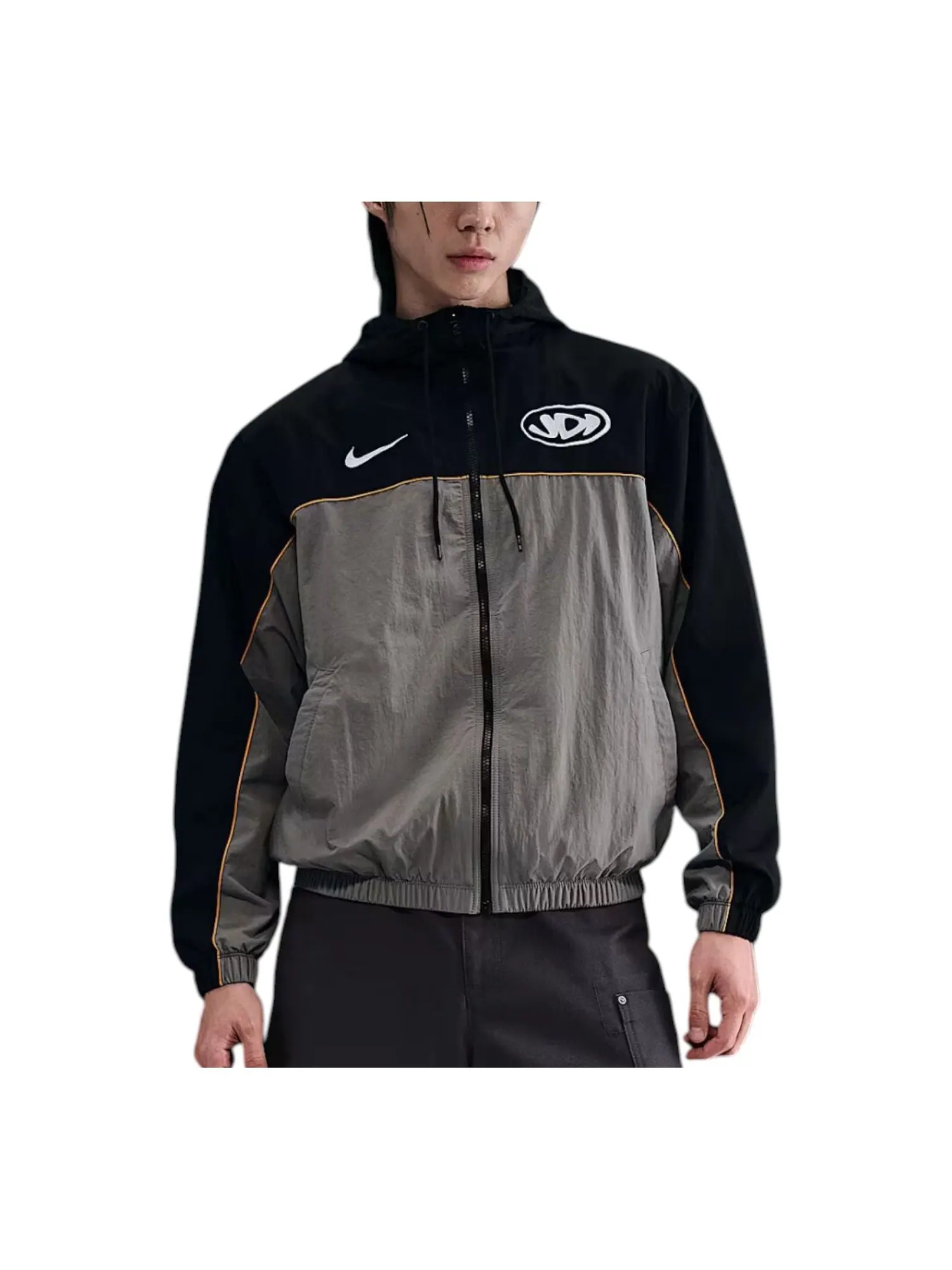 Куртка Nike Club Hooded Jacket 'Flat Pewter Black' — изображение 1 из 2, черный