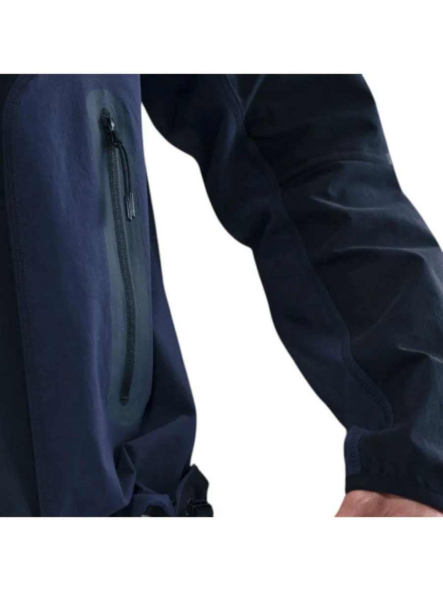 Куртка Nike Tech Woven Color-Block Loose Jacket 'Black Obsidian' — изображение 4 из 4, черный