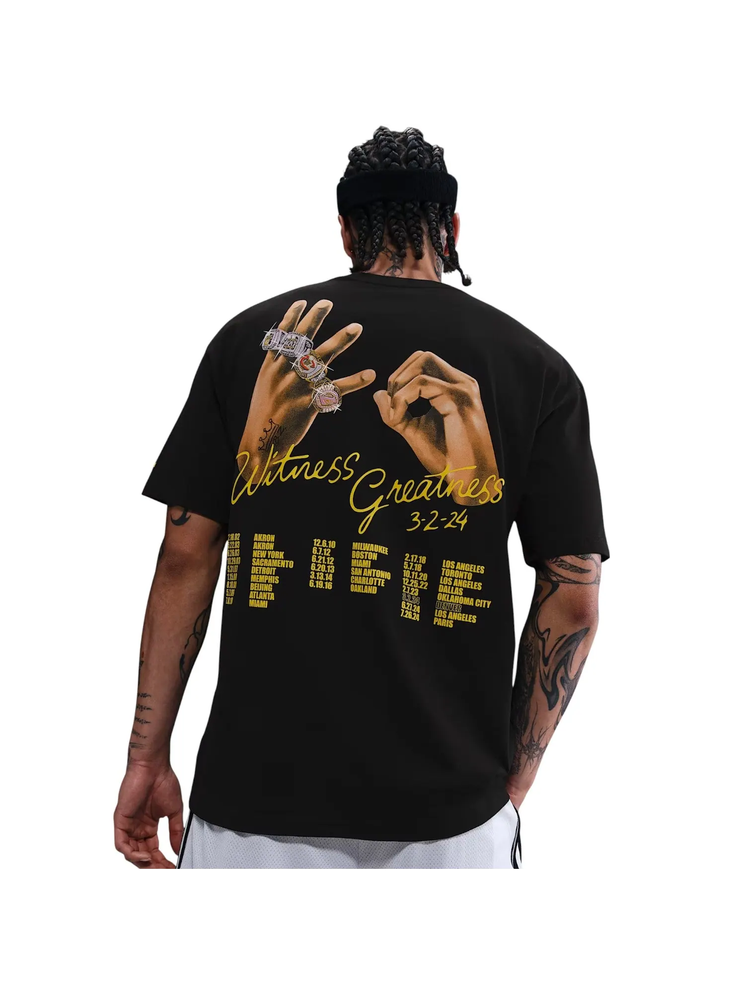 Футболка Nike LeBron Basketball T-Shirt 'Uncharted' — изображение 2 из 2, черный