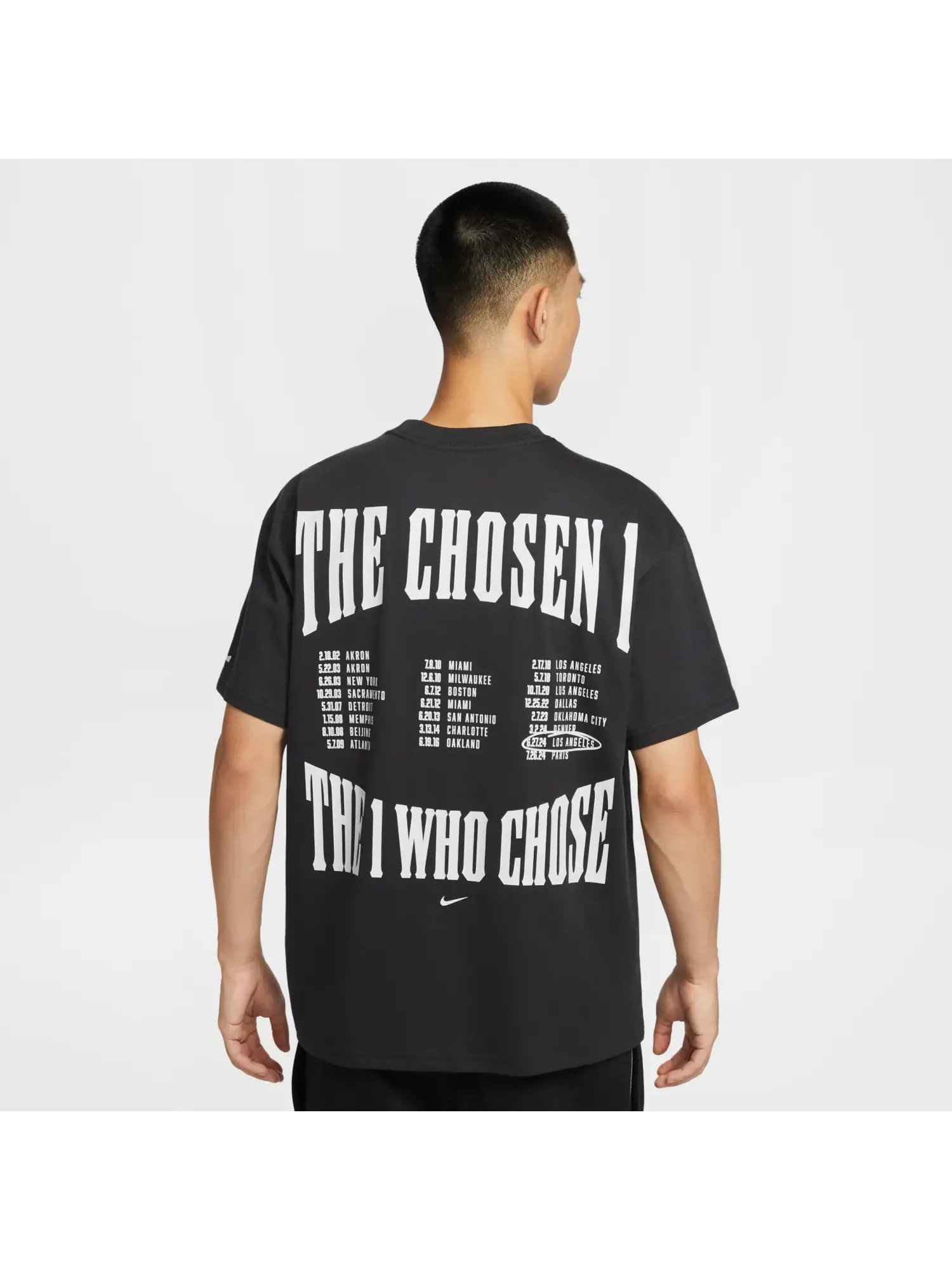 Футболка Nike LeBron Basketball T-Shirt 'Chosen One' — изображение 2 из 4, черный
